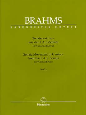 Illustration brahms mouvement de la sonate f.a.e