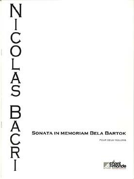 Illustration bacri sonata in memoriam bela bartok