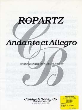 Illustration de Andante et allegro pour trompette ou cornet   