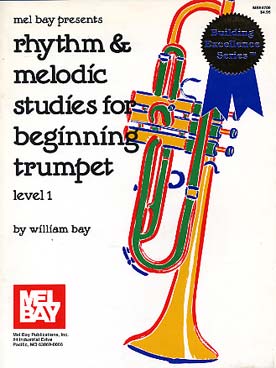 Illustration de Rhythm & melodic studies for beginning trumpet - Level 1