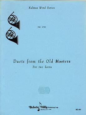 Illustration de DUETS FROM THE OLD MASTERS (Mozart L., Türrschmiedt, Chiaparelli ...)