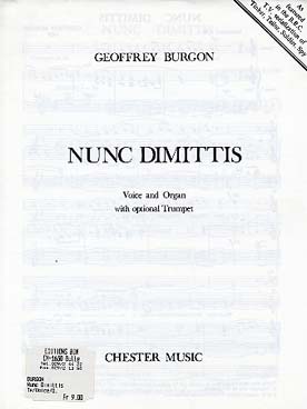 Illustration de Nunc Dimittis pour voix, orgue et trompette (série TV)