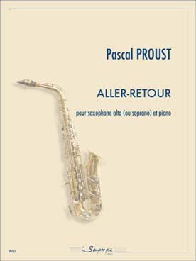 Illustration de Aller-retour pour saxophone alto ou soprano et piano