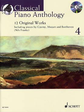 Illustration de CLASSICAL PIANO ANTHOLOGY - Vol. 4 : 12 pièces de Czerny, Mozart, Beethoven... avec CD d'écoute