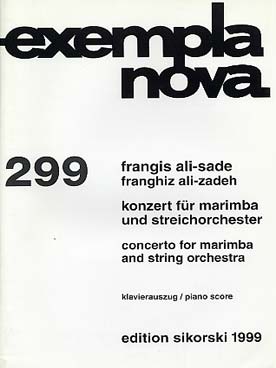 Illustration de Konzert pour marimba et cordes, réd. piano