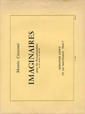Illustration de Imaginaires pour 6 percussionnistes et 1 danseur ad lib.