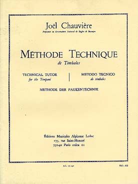 Illustration de Méthode technique de timbales