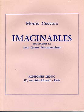 Illustration de Imaginables pour 4 percussionnistes (conducteur)
