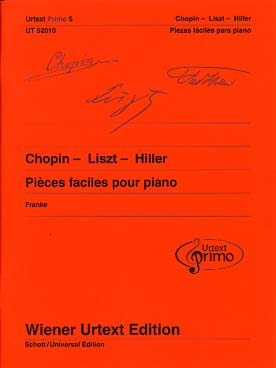 Illustration de PIECES FACILES POUR PIANO - Primo 5 : Chopin, Liszt, Hiller