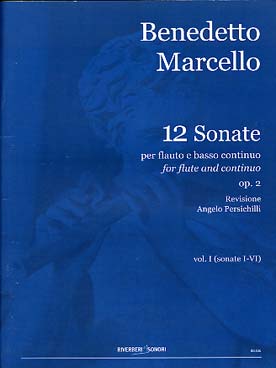 Illustration de Sonates op. 2 pour flûte à bec alto (ou flûte traversière) et basse continue - Vol. 1 : N° 1 à 6