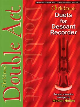 Illustration christmas duets for descant recorder