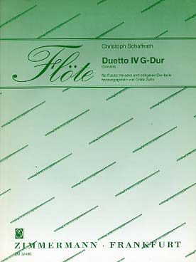 Illustration de Duetto IV en sol M pour flûte et clavecin   