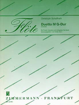 Illustration de Duetto IV en sol M pour flûte et clavecin