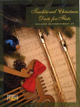 Illustration traditional christmas : duets for flute