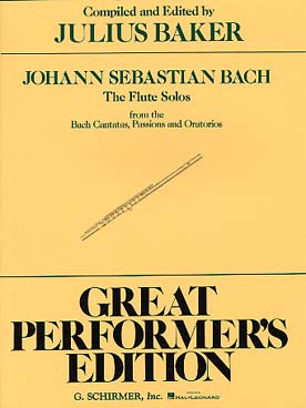 Illustration de Flute Solos From Cantatas, Passions And  Oratorios