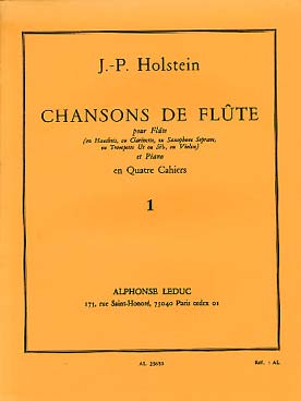 Illustration holstein chansons de flute vol. 1