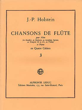 Illustration holstein chansons de flute vol. 3