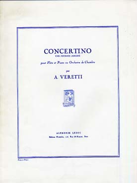 Illustration de Concertino pour flûte et piano ou orchestre de chambre   