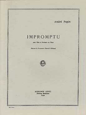Illustration de Impromptu pour flûte et orchestre ou piano   