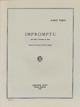 Illustration de Impromptu pour flûte et orchestre ou piano