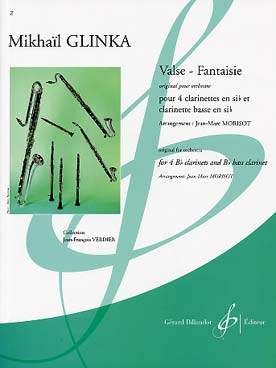 Illustration de Valse-fantaisie pour 4 clarinettes en si b et clarinette basse en si b