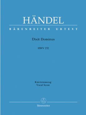 Illustration de Dixit Dominus HWV 232 pour soli, chœur et basse continue, réd. piano