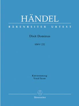 Illustration de Dixit Dominus HWV 232 pour soli, chœur et basse continue, réd. piano