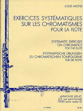 Illustration de Exercices systématiques sur les chromatismes pour la flûte