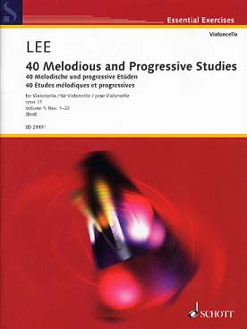 Illustration de 40 Études mélodiques et progressives  op. 31 - éd. Schott Vol. 1 : N° 1 à 22