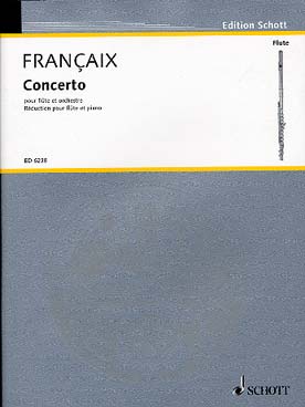 Illustration de Concerto pour flûte et orchestre réd. flûte et piano