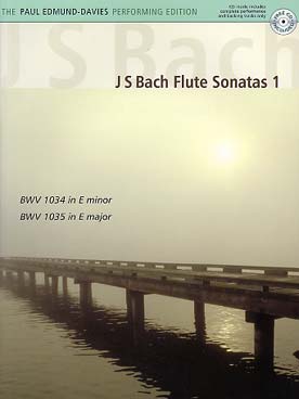 Illustration de Flute sonatas 1 avec CD - BWV 1034 et 1035