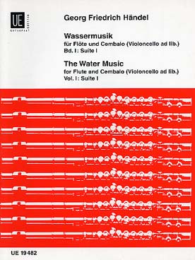 Illustration de Wassermusik pour flûte et clavecin (violoncelle ad lib.) - Vol. 1 : suite I