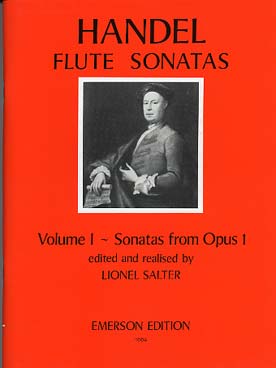 Illustration de Flute sonatas - Vol. 1 : from op. 1
