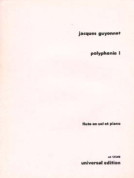 Illustration de Polyphonie I pour flûte en sol et piano