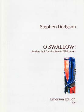 Illustration de O swallow! pour flûte en la (ou en sol) et piano   