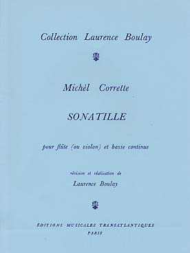 Illustration de Sonatille pour flûte (ou violon) et basse continue