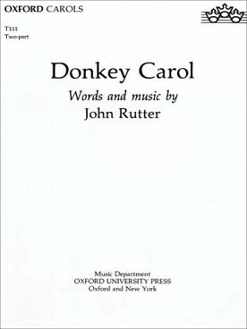 Illustration de Donkey carol pour SA et piano