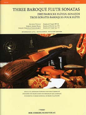 Illustration de 3 SONATES BAROQUES POUR FLUTE : de Vivaldi, Hasse et Schickhardt