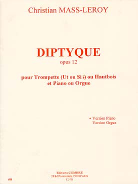 Illustration de Diptyque op. 12 pour trompette ou hautbois et piano