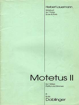 Illustration de Motetus II pour 7 flûtes (conducteur et parties)