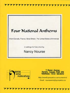 Illustration de 4 NATIONAL ANTHEMS for 8 mixed flutes    