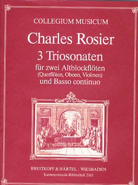 Illustration de 3 Sonates en trio pour 2 flûtes à bec alto et basse continue