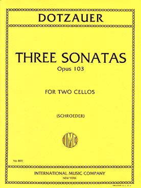 Illustration dotzauer sonates (3) op. 103
