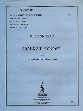 Illustration de Polkathybost pour 1 ou 2 flûtes ou 1 ou 2 piccolos et piano   