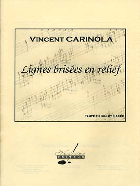 Illustration de Lignes brisées en relief pour flûte en sol et harpe   