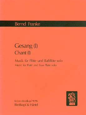 Illustration de Gesang pour flûte et flûte basse    