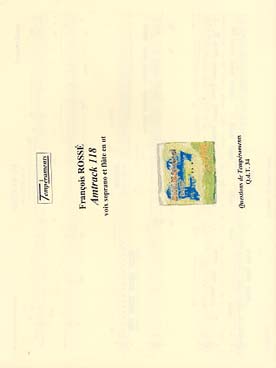Illustration de Amstrack 118 pour voix soprano et flûte    