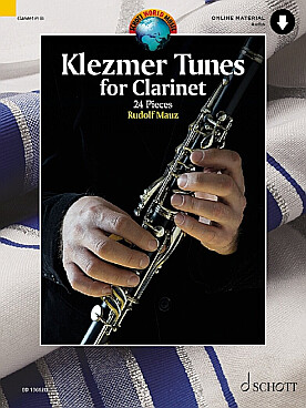 Illustration de KLEZMER TUNES : 24 pièces pour clarinette et piano et 2 clarinettes, avec accès audio en ligne