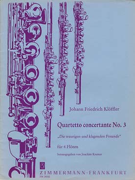 Illustration de Quartetto concertante N° 3 : - Die Traurigen und klagenden Freunde   