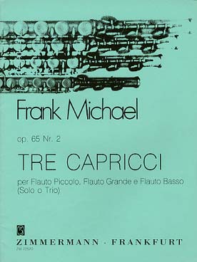 Illustration de Tre capricci op. 65/2 pour flûte piccolo grande flûte et flûte basse